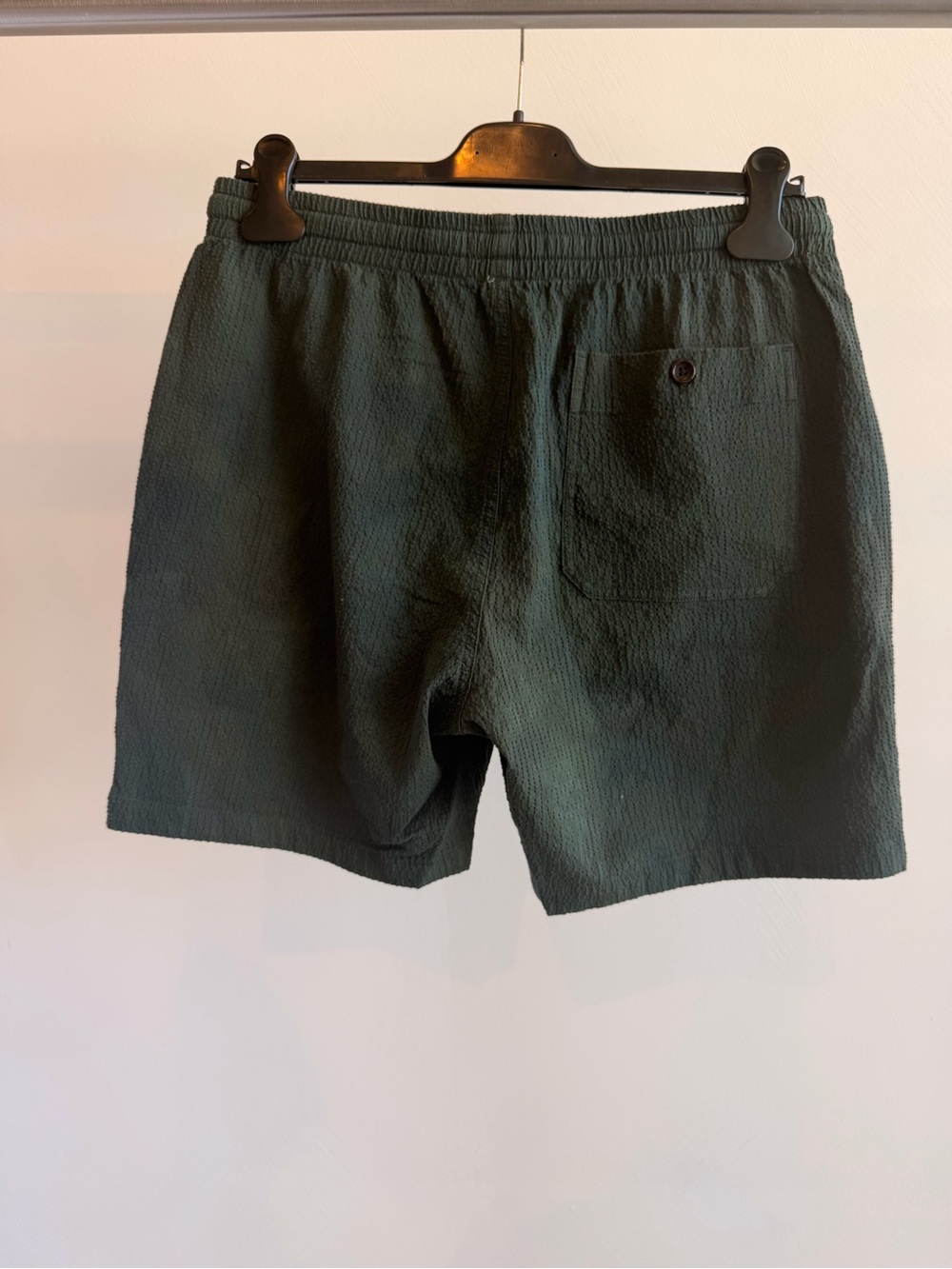 TODD SNYDER Camouflage Green Textured Cotton Shorts Size M
